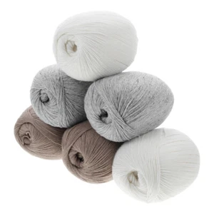 6 Balls Yarn Hand Knitting Yarn Home Necessity For Crafts Knitting Scarves Hats - Picture 1 of 12