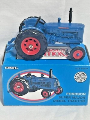 1991 ERTL Ford Super Major Diesel Tractor, Blue, NIB, PARTS MART, 1/32 - Image 1 of 4