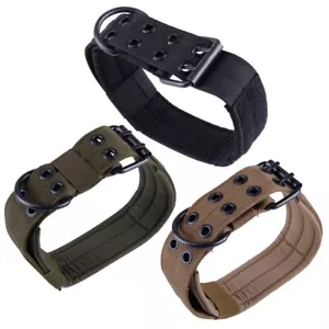 Das Militär Taktische Hundehalsband Hundetraining Nylonleine Pin Metallschnalle - Picture 1 of 6