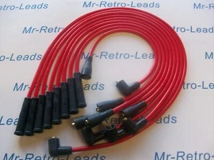 RED 8MM PERFORMANCE IGNITION LEADS FOR TVR GRIFFITH 500 V8 BUILT TO ORDER - Picture 1 of 3