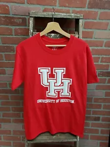 University Of Houston Champions Authentic Adult M Red T-Shirt big logo New - Picture 1 of 7