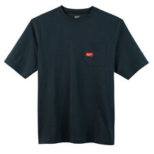 Milwaukee 601bl-2x Heavy Duty Short Sleeve Pocket Tee Shirt - Navy Blue 2x