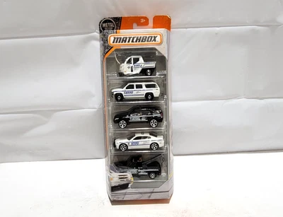 Matchbox POLICE: NYPD POLICE 5 pack 2016 Meter-Suburban-Charger-Sport SUV-Tow - image 1 of 4