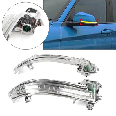 Dynamic Side Mirror Turn Signal Light For BMW 1 2 3 4 Series F20 F22 F30 X1 i3 - Image 1 of 4