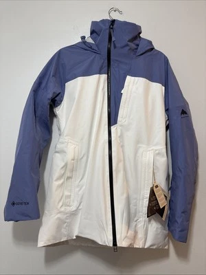 Burton Purple & White Gore Tex Hooded  Snowboarding Jacket Women’s Size Small - Image 1 of 4