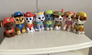 Paw Patrol TY Mini Boos Plush Beanie Soft Toys x 8 - COMPLETE SET bundle - Picture 1 of 5