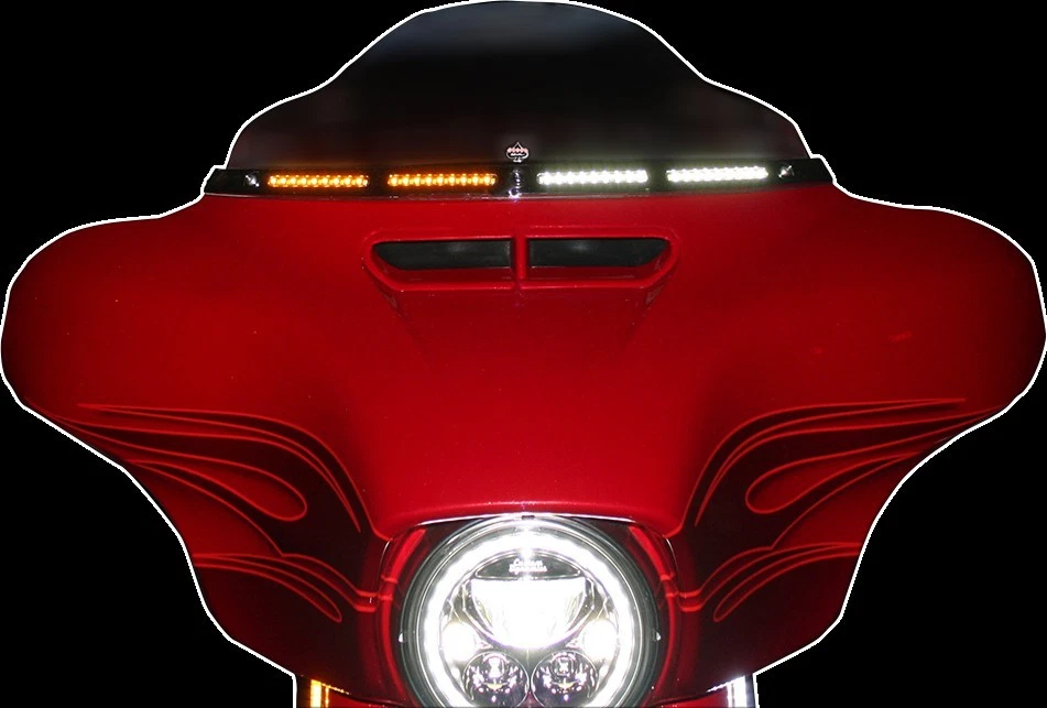 Custom Dynamics Genesi 4 Dynamic LED Pipistrello Parabrezza Orlo CD-WT2-SEQ-14-B - Immagine 1 di 1