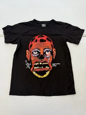 Camiseta gráfica estilo Dennis Rodman Dynamic Drip preta masculina pequena streetwear - Imagem 1 de 4