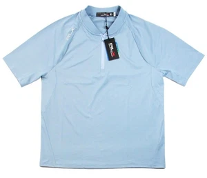 Ralph Lauren RLX Hombres 1/4 Cremallera Camisa M Pullover Golf Polo Henely Azul $128 NUEVO - Imagen 1 de 8