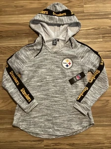 Pittsburgh Steelers NFL Team Apparel Women’s Hoodie Size Small Grey BNWT - Picture 1 of 7