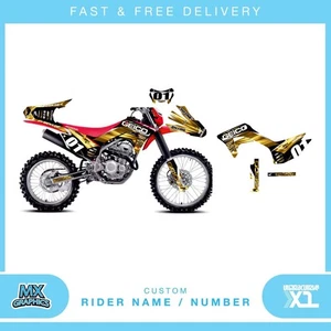Se adapta a Honda CRF250 2019-2020. Gráficos de vinilo MX personalizados, kit de calcomanías adhesivas - Imagen 1 de 2