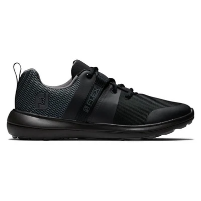 FootJoy FJ Flex Mujer Sin Tacos Cordones Negro/Negro/Carbón Talla 55 Mediana Foto 1 de 3