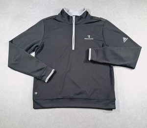 Pullover Adidas Para Hombres Golf Gimnasio 1/4 Cremallera Negro Wentworth Pequeño Poliéster Elastizado - Imagen 1 de 22