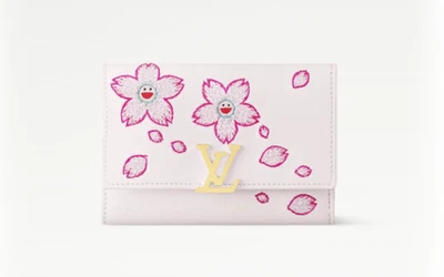 Бумажник ограниченного выпуска Murakami Collaboratio Louis Vuitton Capucines цвет вишни  - Изображение 1 из 4