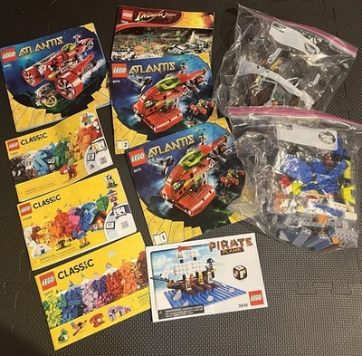LEGO BUNDLE - Atlantis Instruction Manuals, Sealed Bags & Indiana Jones READ - Image 1 of 4