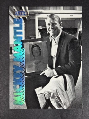 Fleer Tradition Mickey Mantle 1998 Monumental Moments #7 Mickey Mantle Foto 1 de 2