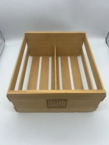 Vintage Napa Valley 54 CD Double Storage Box Wood Crate Holder Organizer - Picture 1 of 3