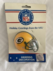Vintage 1996 Kurt S Adler Official Green Bay Packers Football Helmet Hanging - Picture 1 of 7