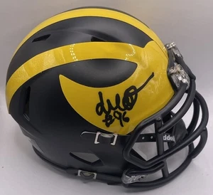 ENOW ETTA SIGNED AUTOGRAPHED MICHIGAN WOLVERINES MINI HELMET PSA/DNA - Picture 1 of 2