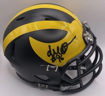 ENOW ETTA SIGNED AUTOGRAPHED MICHIGAN WOLVERINES MINI HELMET PSA/DNA - Image 1 of 2
