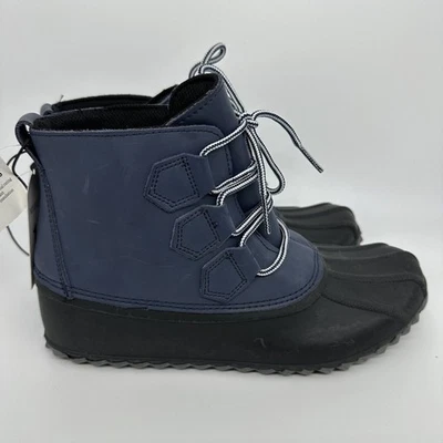 Merona женщин Jodi темно-синий с покрытием кожи утка дождя зимние ботинки размер 10 США новый с Ярлыками - Изображение 1 из 4