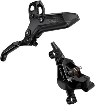 SRAM Level Silver Stealth Disc Brake and Lever - Front, Post Mount, 2-Piston, - Image 1 of 4