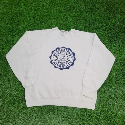 Vintage 80s Skaneateles University Sweatshirt Womens L 20x23 - Image 1 of 4