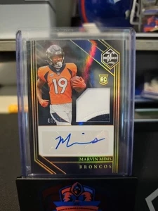 2023 Panini Limited - Marvin Mims #124 Rookie Patch Auto RPA /75 (RC) Broncos - Bild 1 von 2