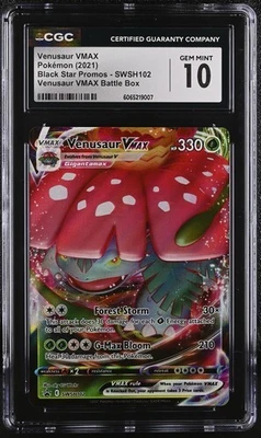 ✨✨ CGC 10 Venusaur VMAX SWSH102 Sword & Shield Promo Cards Holo - Image 1 of 2