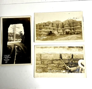 3 RPPC Rapid City S.D. Tunnel Blick auf die Wand Landschaft Rise Studio #218,273,414 - Bild 1 von 5