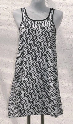 T-shirt-kleid Atmosphere Lockeres Trägerkleid Sportlich Gr.S/M Weiß/Schwarz NEU - Bild 1 von 4