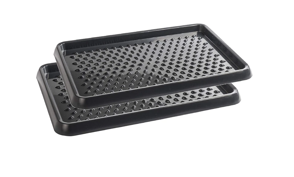 BranQ - Home Essential BranQ Plastic Shoe Rack, PP, Charcoal, 2-Pcs... - Image 1 of 4