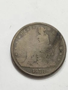1878-P Authentic Silver Trade Dollar Made Into Trinket Box / Pill Box / Altered - Picture 1 of 10