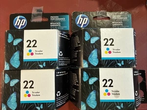 Cartucho de tinta original HP 22 tricolor paquete de 4 - Imagen 1 de 1