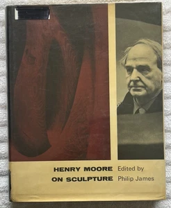HENRY MOORE "On Sculpture" Philip James HC/DJ '67 1stEd VIKING Ex-Library - Picture 1 of 9
