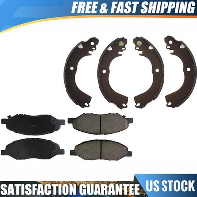 Juego de 2 zapatas de freno delanteras traseras para Nissan Versa 2011 2010 2009 Foto 1 de 4