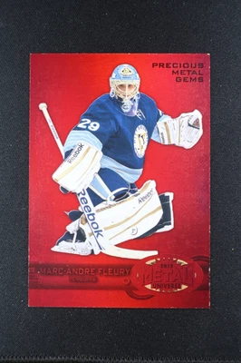 Tarjeta Marc-Andre Fleury #/100 2012-13 UD Fleer Retro Skybox Metal PMG Rojo #6 Foto 1 de 3
