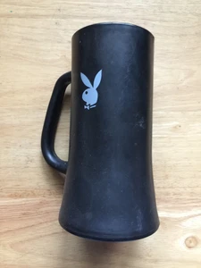 Playboy Black Smokey Glass 6" Beer Mug Vintage Playboy Club Pint Mug - Picture 1 of 2