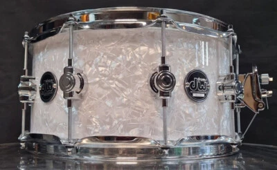 DW Performance White Marine Pearl Snare Drum 14x6,5" Zoll Maple USA / Rullante - Bild 1 von 4