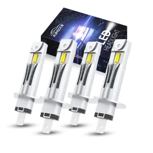 4x H1 New LED Lamp Bulbs Conversion Kit High Low Beam Super Bright White - Picture 1 of 12