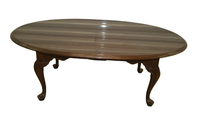 Ethan Allen Georgian Court Coffee Table Oval Cherry #11-8330 #225 circa 1987 - Image 1 of 4