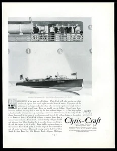 1930 Chris-Craft 26 Runabout Boot illustriert Vintage Print Anzeige - Bild 1 von 7