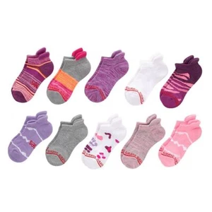 NWT Girls Hanes Originals Ultimate 10-Pk Heel Shield Moisture Wicking Socks sz l - Picture 1 of 1