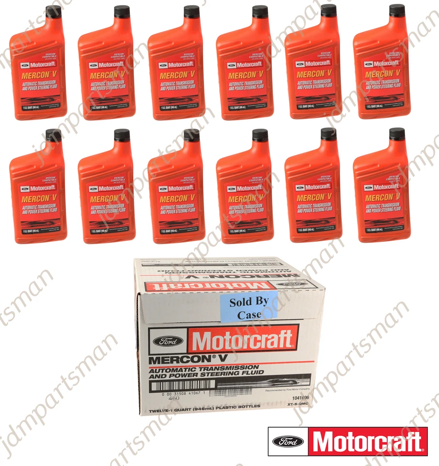 Motorcraft Mercon V ATF Transmission Fluid XT5QMC Case 12 Quarts FOR Ford  Foto 1 de 1