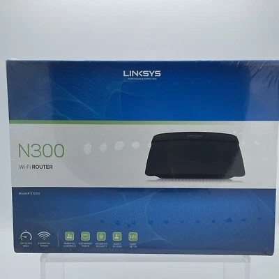 Linksys N300 Wireless WiFi Router Model # E1200 NEW SEALED BOX Ch16 - Image 1 of 4