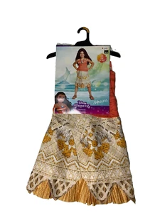 Disney Girls Moana Classic Halloween Dress Costume SP 4-6X - Picture 1 of 6