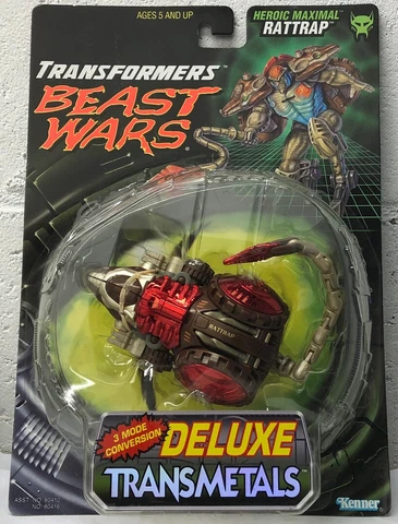 Transformers Beast Wars Deluxe Rattrap Red Transmetals Heroic Maximal SEALED! Cover