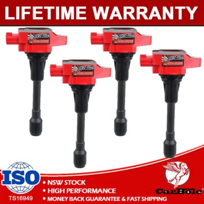 Paquete de 4 bobinas de encendido para Nissan Versa Urvan Sentra Pathfinder NV350 ALtima Cube Foto 1 de 4