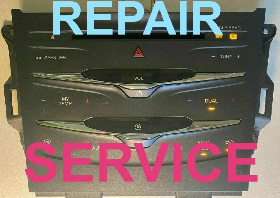 2013 - 2019 Lincoln MKT OEM Radio Dual Climate Control Panel MAIL in REPAIR - Image 1 of 1