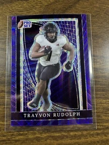 2024 Pro Set Metal Purple Wave #135 Trayvon Rudolph 4/5 RC Rookie SP - Picture 1 of 2